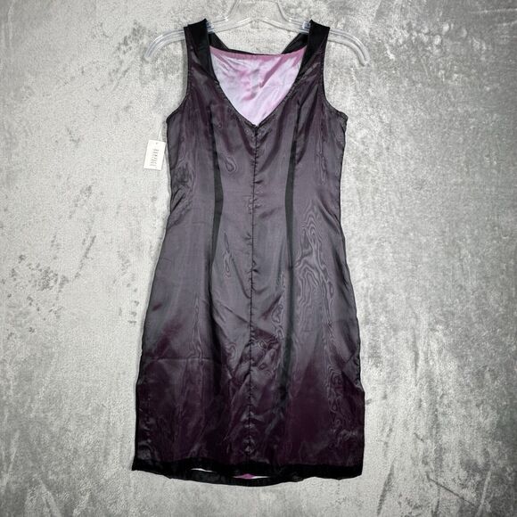 Rampage Dress Women 6 Purple  Embroidered Mesh Satin Mini 90s Y2K Vintage Witchy - Picture 3 of 9
